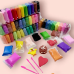 Air Dry Clay, 48 Colors Modeling Clay Set with 3 Sculpting Tools, Clay Art Toy for Adults and Kids, DIY Air Dry Craft Clay Kit